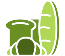 Illustration of bread and pastries